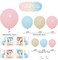 Gender Reveal Decorations Party Set - 176pcs Pink and Blue Balloons Arch Kit, Baby Box with Letters(BABY) for Baby Gender Reveal Decor Party Supplies Boy or Girl Baby Shower Revelacion Genero Backdrop
